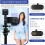 Handheld Stabiliser with Magnetic Removable Bluetooth Remote Control for Mobile Phones, ABS Construction, Black 4
