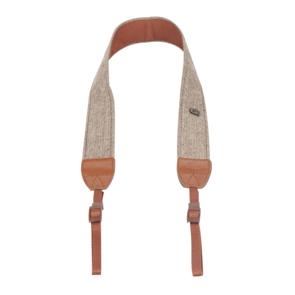 Adjustable Camera Strap For Dslr And Mirrorless Cameras, Cotton Shoulder Strap For Photographers, Durable And Comfortable Brown 6482260348230