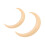 2Pcs Moon Hair Fork ABS Decorative Portable Moon 9
