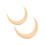 2Pcs Moon Hair Fork ABS Decorative Portable Moon 7