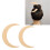 2Pcs Moon Hair Fork ABS Decorative Portable Moon 11