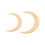 2Pcs Moon Hair Fork ABS Decorative Portable Moon 3