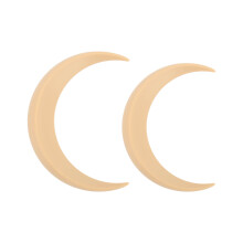 2Pcs Moon Hair Fork ABS Decorative Portable Moon