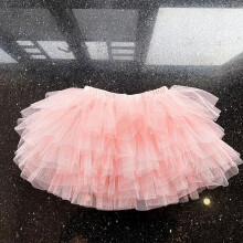 (Pink, 4-5 Years (110CM) Kids Girls 6 layer tulle Ballet Tutu Princess Cute Toddler Holiday Party Skirt