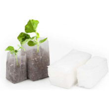 200 Pieces Biodegradable Non-woven Fabric Bags, for Plants Seedlings Breeding Growth Bags (10 x 12 cm + 14 x 16 cm)