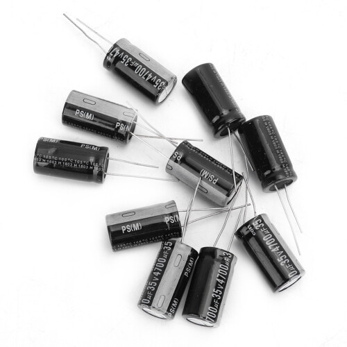 10 Pcs Black 35V 4700μF Aluminium Electrolytic 2
