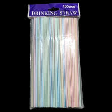 (Stripe Multicolor, 800pcs) 100-1000x Straw Flexible Plastic Bendy Colorful Drinking Straw Birthday Party