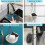 Sink Sponge Holder Hanging Kitchen Sink Caddy Adjustable Strap Kitchen Sink Organizer Space SavingWhite 12