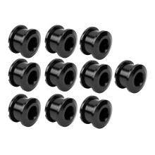 10 Stück 4,9 mm Aluminiumlegierung Kettenring-Schrauben für MTB Single Speed Fahrrad Schwarz