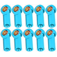 RC-Auto Metallische Kugelgelenk-Verbindungshülsen für AXIAL SCX10 1/10, blau, 10 Stück