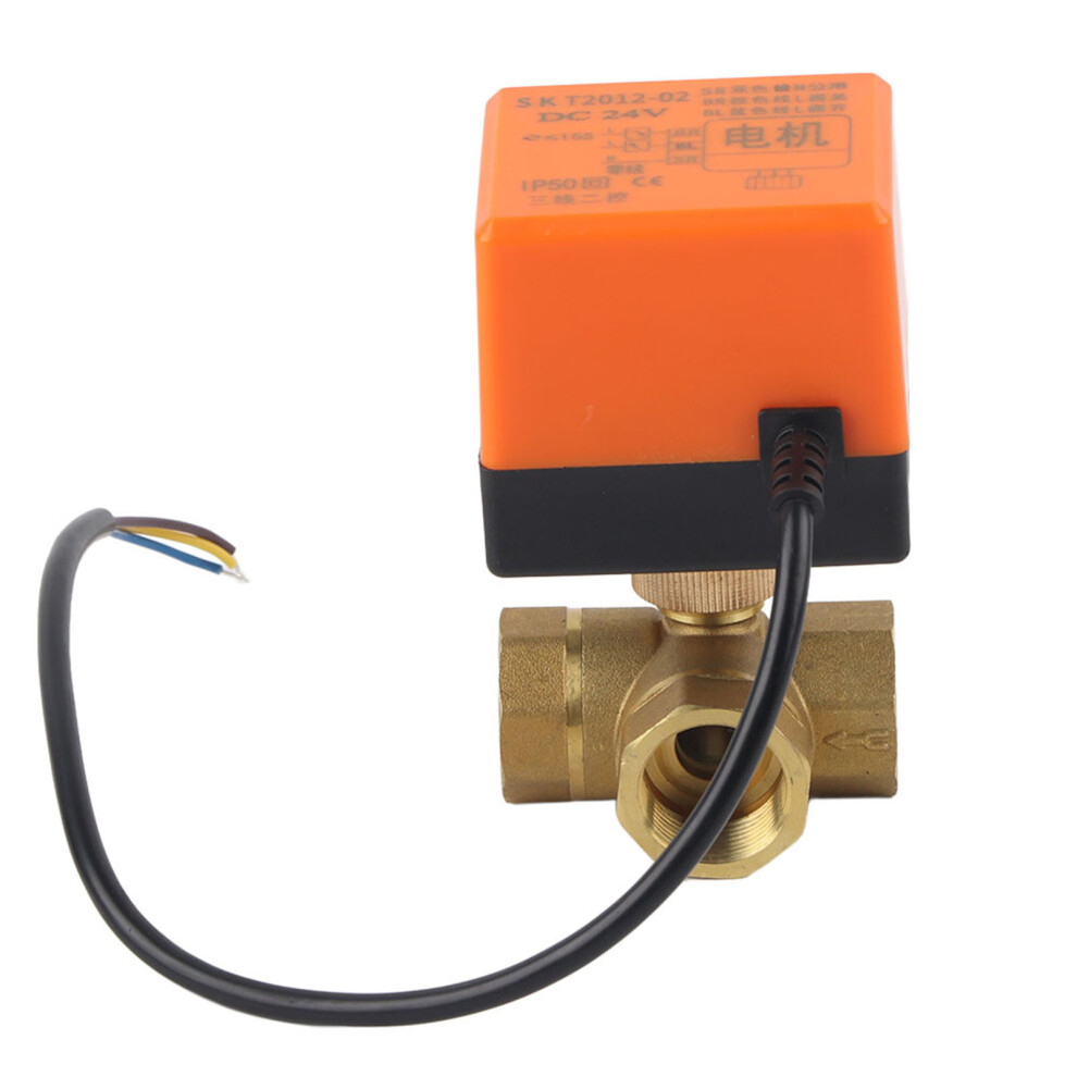 DN20 G3/4 Brass 3 Way Motorized Ball Electrical