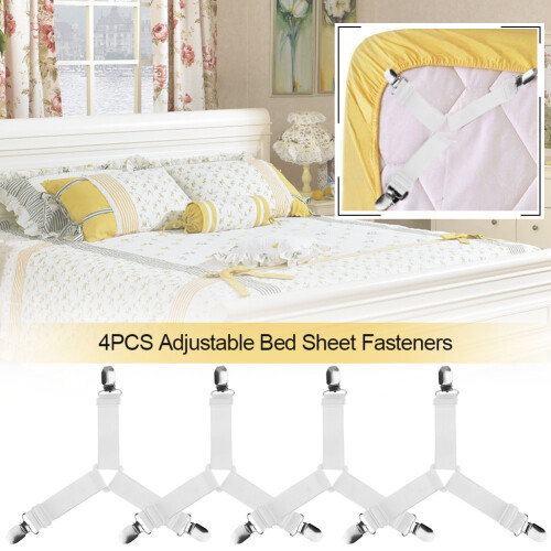 4pcs Adjustable Triangle Bed Mattress Sheet Holder 1