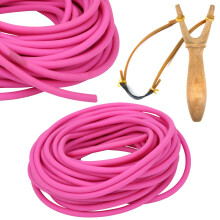 Latex Schleuder Frostschutzschlauch 10m Pink Rund Elastikschlauch 1745
