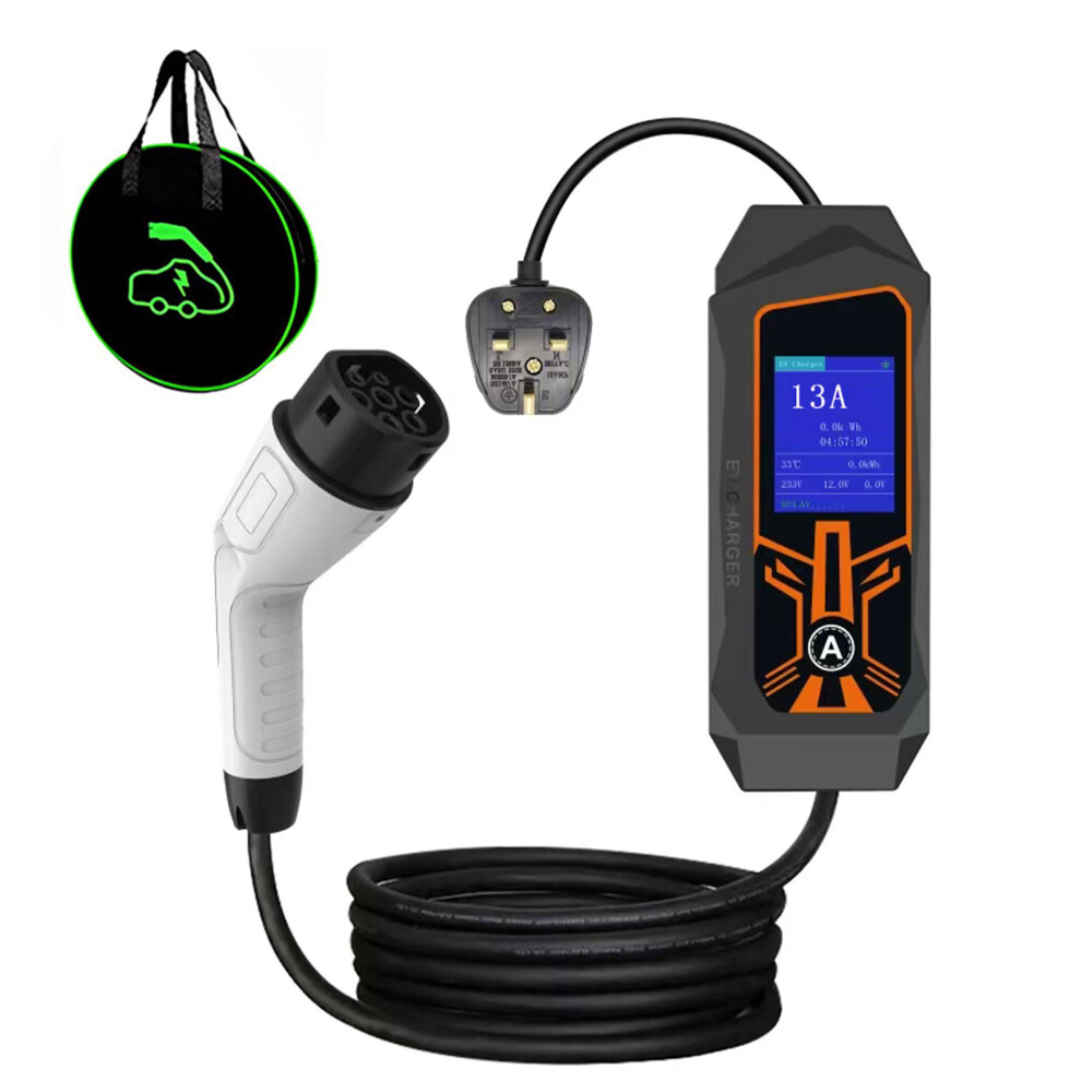 (13A3kw) Type-2 Ev Charger 250V Ev Charger Portable Electric Vehicle/Phev 9338536559503
