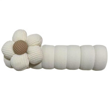 Toddler Door Knob Cover - Beige Flower Cushion for Child Safety, Anti-Static Cartoon Design, Fits Standard Door Handles