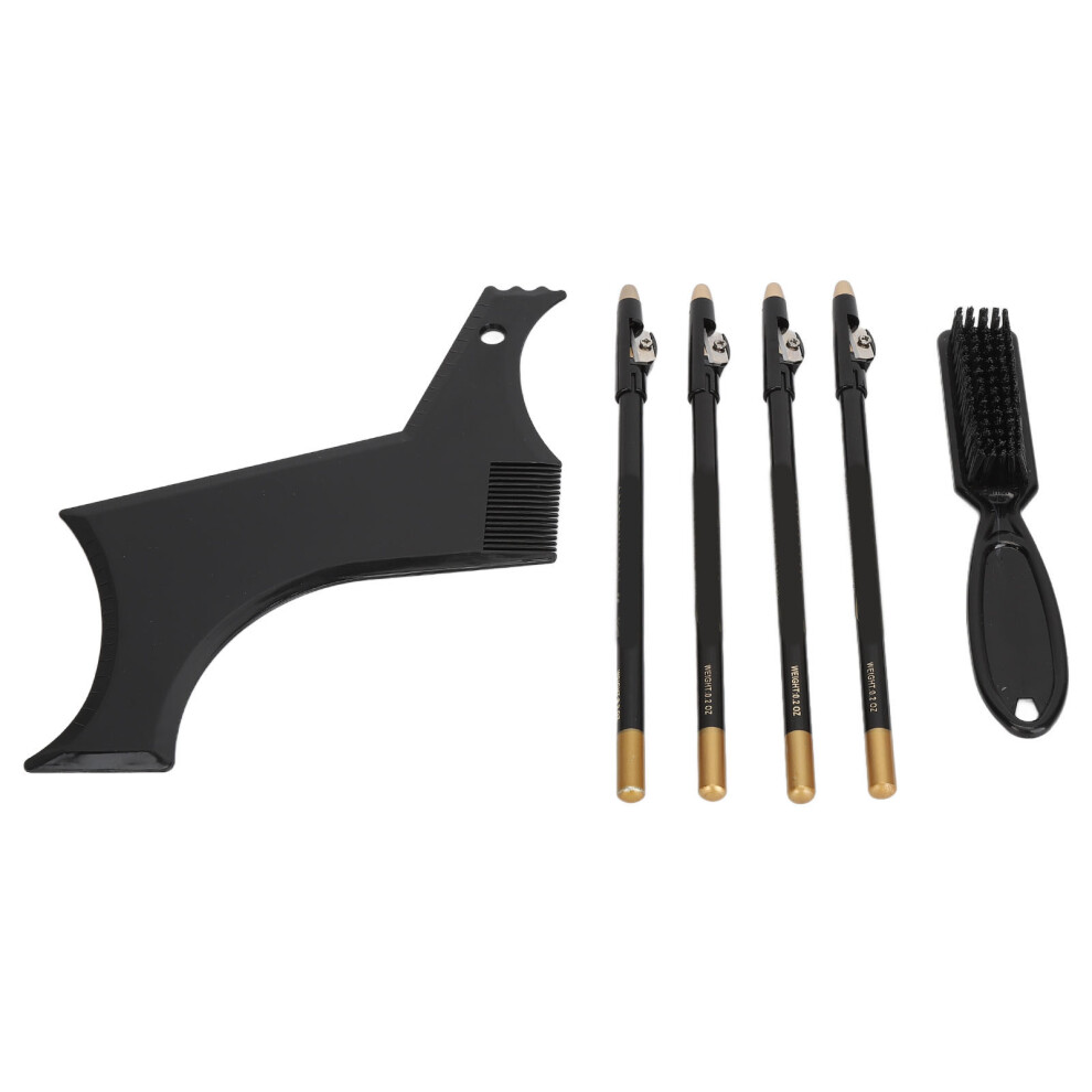 Black Beard Shaper Stencil Kit With 4Pcs Barber Pencils