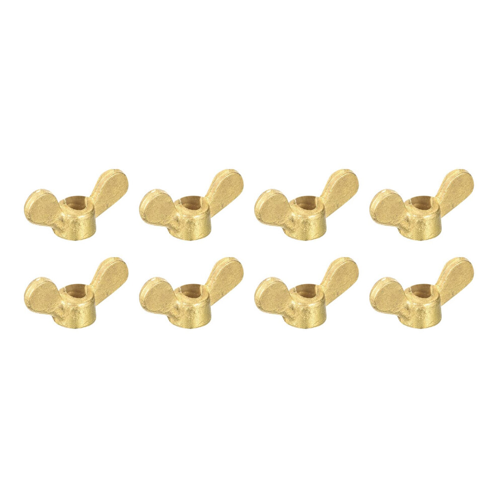 Brass Wing Nuts M4 Pack of 8 Hand Turn Fasteners for Furniture, Machinery, and Electronic Devices-image-OPC-PK9QKF5-NEW