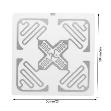 100 Stück Elektronische UHF RFID-Tags 860‑960MHz 50x50mm für Asset Tracking