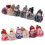 12 Pcs Doll Keychain Pom Pom Fluffy Cute Sleeping 10