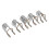 10 Pcs Nail Extension Forms Reusable Metal Long 9