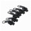 6pcs/set Fix Zipper Slider Zipper Head Universal Kit Replacement for Broken / Wearable SlidersBlack 2