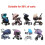 Universal Stroller Rain Cover EVA Clear Baby Pram 9