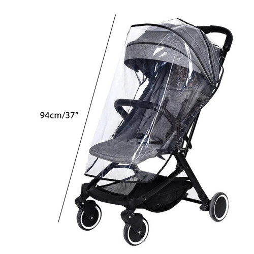 Universal Stroller Rain Cover EVA Clear Baby Pram 1