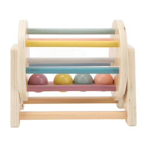 Wooden Rattle Rolling Drum Logic Thinking Hand Eye 2