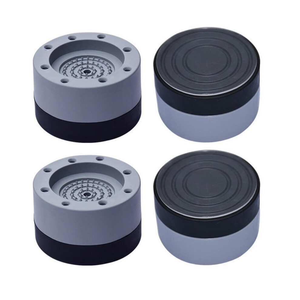 Universal Adjustable Height Washing Machine Foot Pads 4Pcs Anti Vibration Non-Slip Support Stands Grey For Appliances 6038364038418