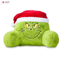 The Grinch Plush Toy Green Fur Monster Soft Cushion Hug Doll