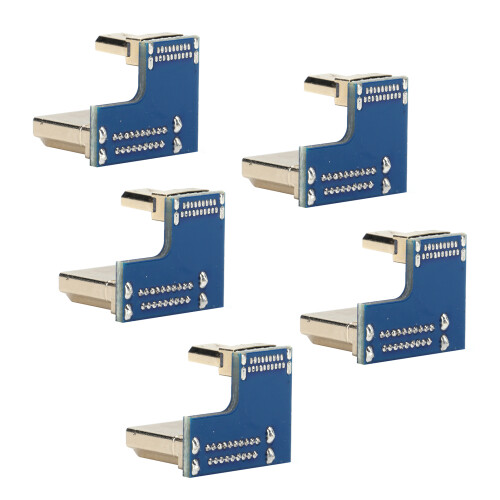 5pcs Micro HDMI to HDMI Adapter for Raspberry Pi 4B High-Definition Converter
