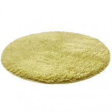 (40cm, Yellow) Round Shaggy Non-slip Rug