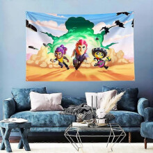 (QZ60x90cm(24x35in), as the picture22849) 3x5 Ft Brawl Game Flag - Polyester Digital Print Banner for Wall & Outdoor Decor with Brass Grommets