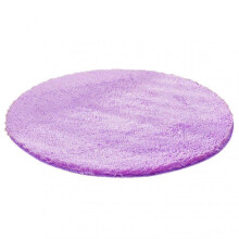 (40cm, Purple) Round Shaggy Non-slip Rug
