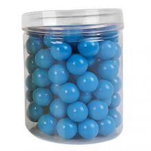 (Blue) 100 Pcs 2cm Counting Balls - Smooth Lightweight Educational Toy for Preschool Learning with Storage Tube