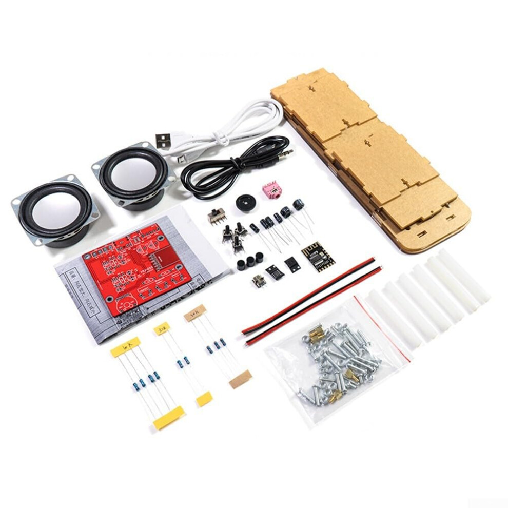 DIY Electronic Assembly Speaker Kit for Home Stereo System with Housing, Compatible Components, and Easy Assembly-image-OPC-PK9QP9P-NEW