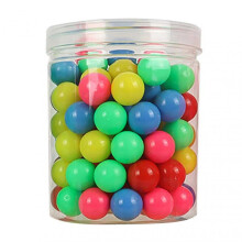 (multicolor) 100 Pcs 2cm Counting Balls - Smooth Lightweight Educational Toy for Preschool Learning with Storage Tube
