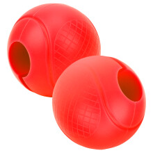 2 Stück Silikon-Hantelgriffummantelungen 6,5 cm Rote dicke Kurzhantel-Adapter