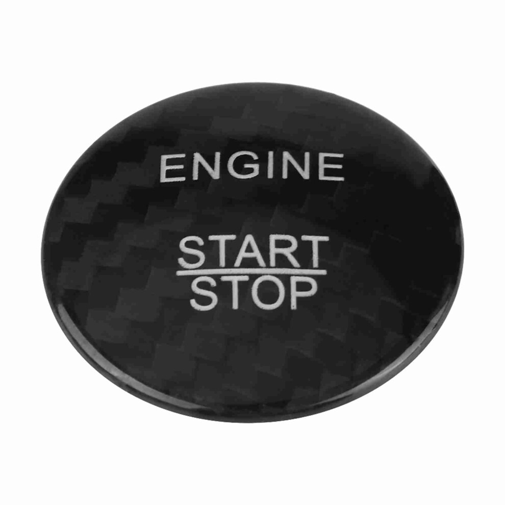 Carbon Fiber Engine Start Button Cover Trim Black 8320539726526