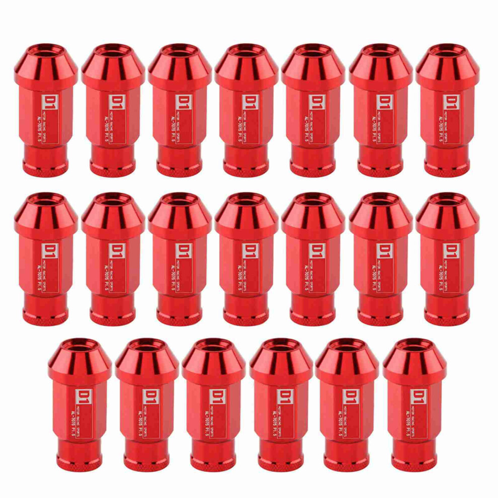 Car Tire Screw Racing Wheel Aluminum Nut M12x1.5 Red 8320539726700