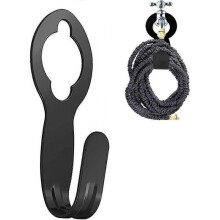 Garden Hose Holder, Metal Garden Hose Carrier Cast Iron Black,Water Hose Holder Stainless Steel
