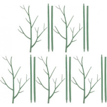 5Pcs Garden Stakes Plant Trellis Large Plant Support Outdoor Flower Pots Trellis for Outdoor Climbing Plants Garden Netting Green Plastic