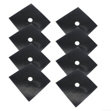 Cleaning Gas Stove Inserts 8 Pieces Black, Disposable Covers for Efficient Oil Management and Cleaning, 4 Pieces