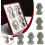 Plaster Portrait Teaching Aid Simulation Tool for Sketching - Mini X7M2 D Unit, Flat Head Resin Version, Practical Size 3