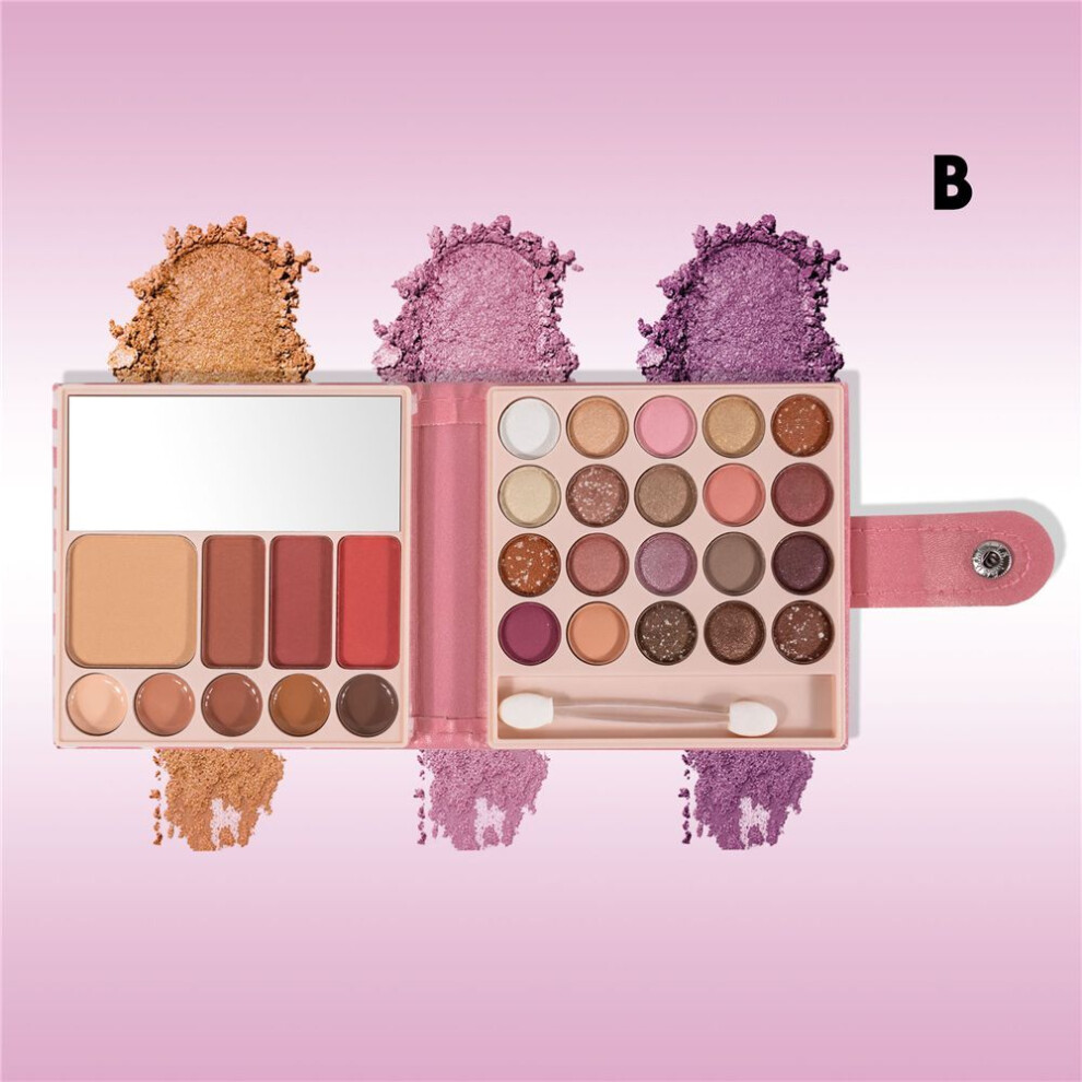 (color02) New Leather Makeup Palette Multifunctional All-in-one Matte Pearlescent-image-OPC-PK9QQM5-NEW