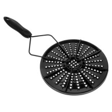 Induction Cooktop Heat Distribution Plate 1 Piece Enamel Adapter for Gas and Induction Stoves Black