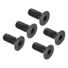 M8 x 20 mm Hex Socket Flat Head Countersunk Screws, 10.9 Alloy Steel, Black, for Machinery and Furniture, Pack of 20