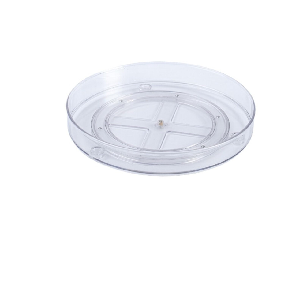 Revolving Fridge Organizer with 360 Rotating Turntable for Spice Jars, Bottles, and Glasses, Clear PET Kitchen Storage Solution-image-OPC-PK9QR7X-NEW