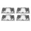 4 Pcs Embossing Folders Raised Relief Design DIY 8