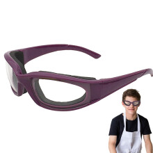 Sicherheitsbrille - Nebelfreie Zwiebelbrille Für Lebensmittelzubereitung, Arbeits- und Chemikalienschutz, Lila
